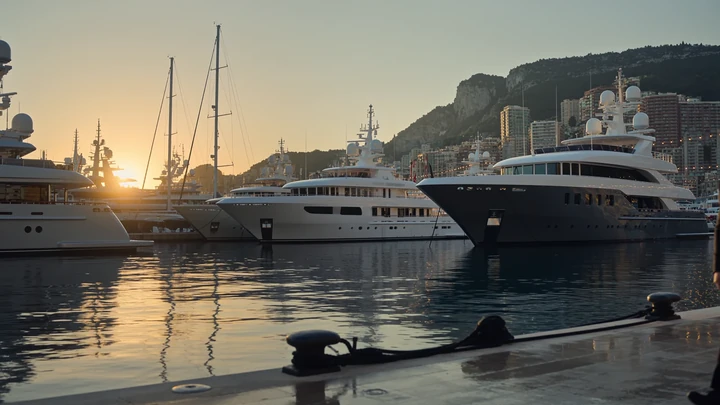 Scott Alexander at a marina at sunset
