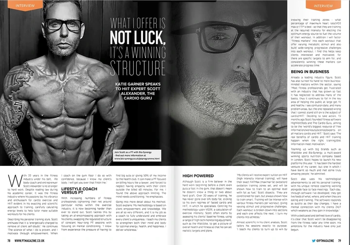 The complete two-page PT Magazine interview with Scott Alexander